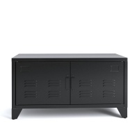 Тумба Металлическая Hiba единый размер черный LA REDOUTE INTERIEURS  фото, kupilegko.ru